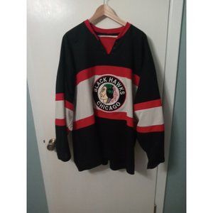 Chicago Blackhawks CCM Jersey Reebok NHL Vintage Premier Black SZ XXL